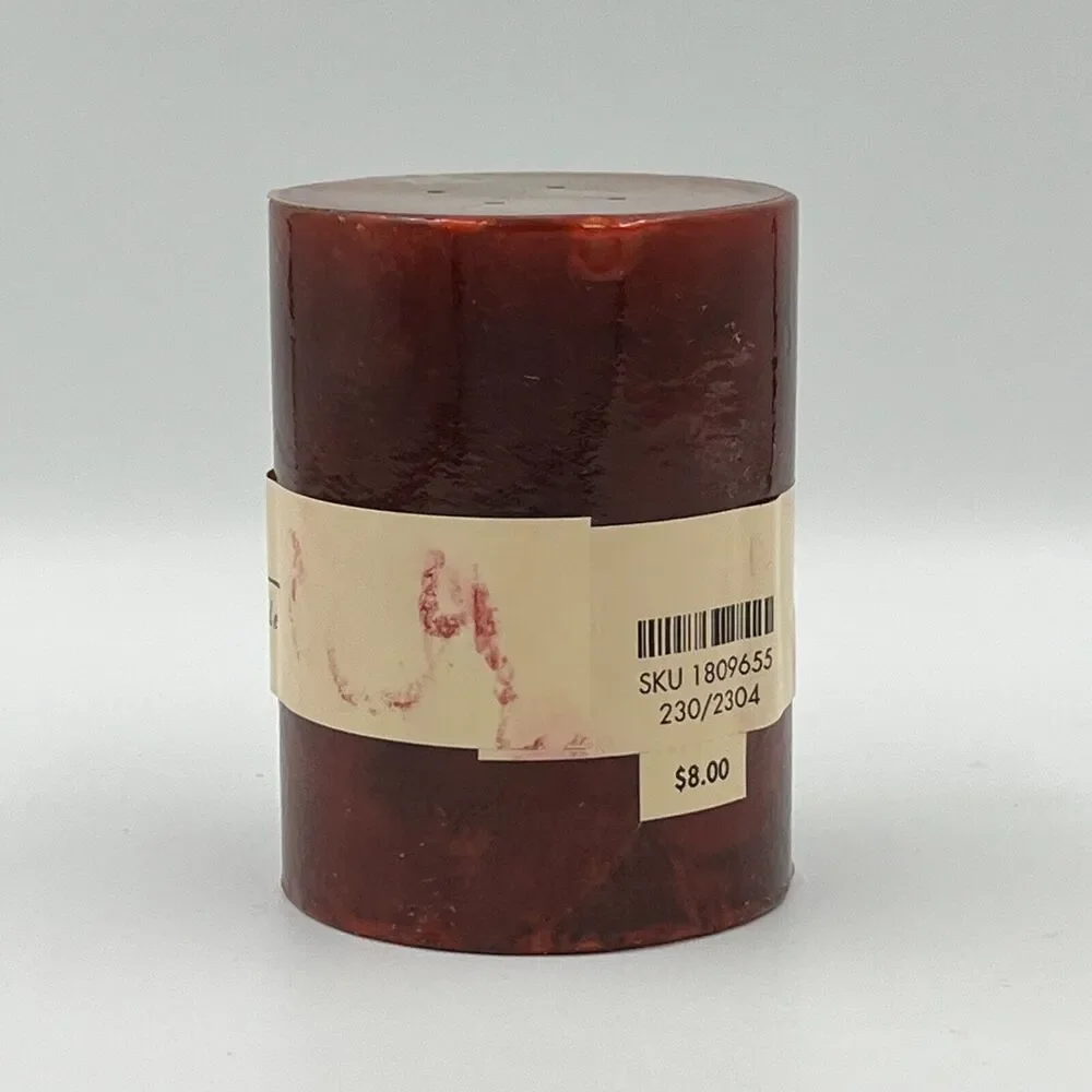 Retired Pier 1 Imports Asian Spice Scented Textured Colonnade Candle 3